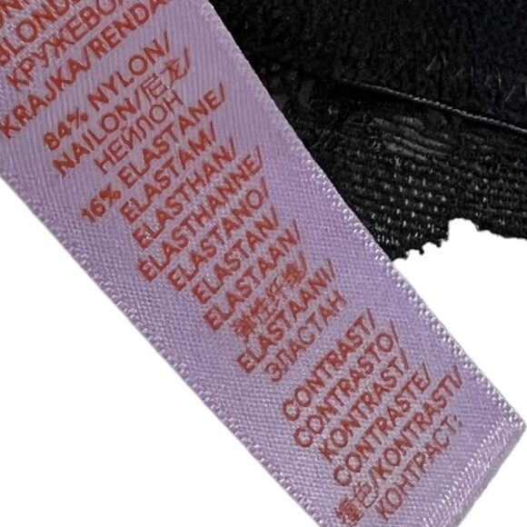 Savage X Fenty Savage Not Sorry Lightly Lined Lace Balconette Bra 38DDD Black - Picture 9 of 14